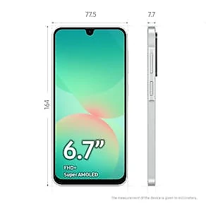 Smartphone Samsung Galaxy A26 5G Tela 6.7" 256GB Câmera Tripla 50MP Branco + Galaxy Buds Core Branco