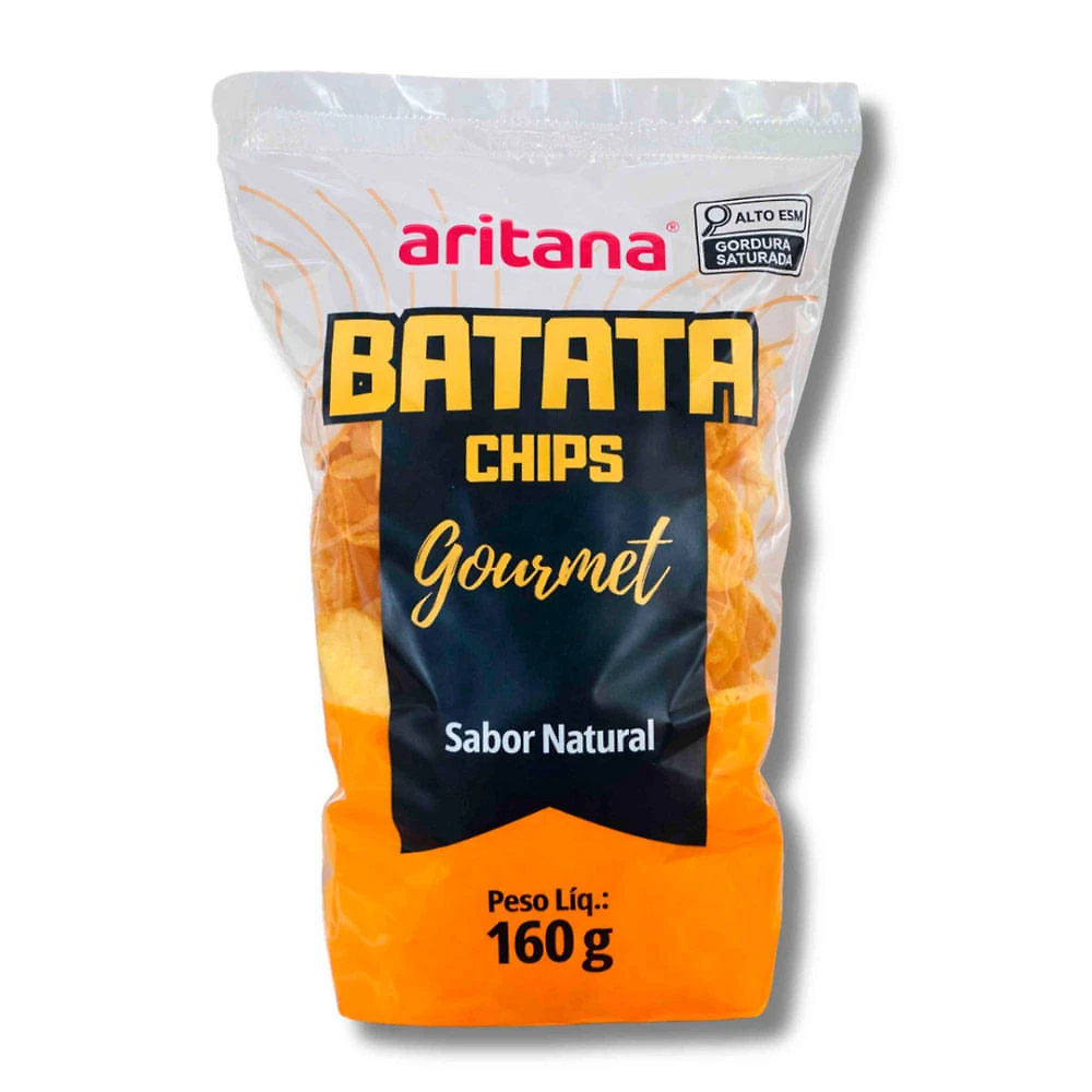 Batata Chips Gourmet Sabor Natural Aritana 160g