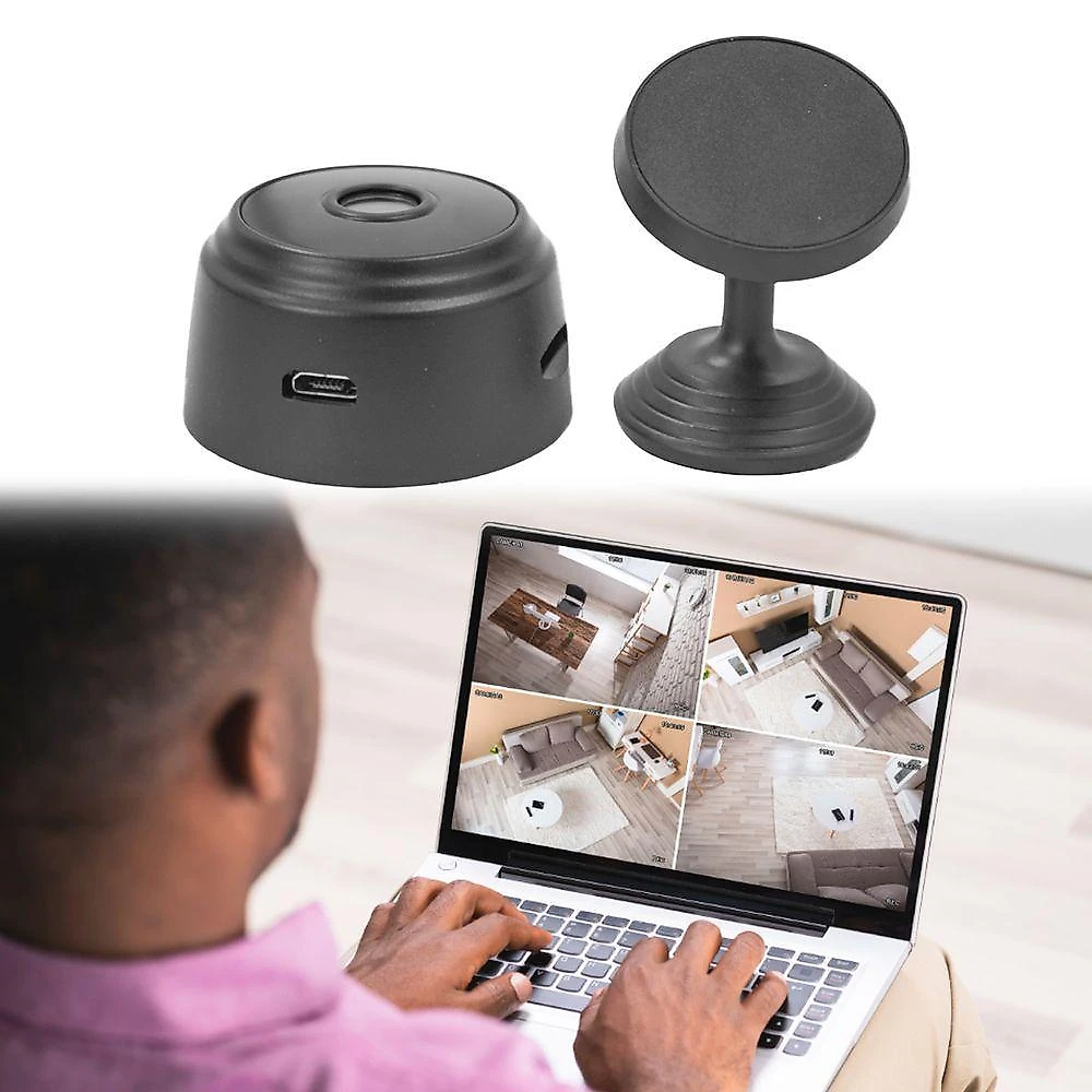 Mini Câmera Espiã Shopmix A9 HD 1080p Visão Noturna Magnética Preto