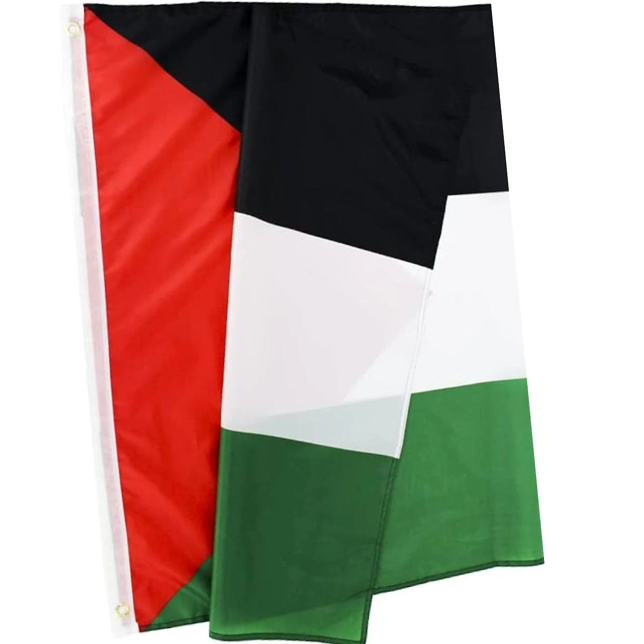 Miniatura Bandeira Palestina 1,5m x 0,90cm Poliéster Acetinado