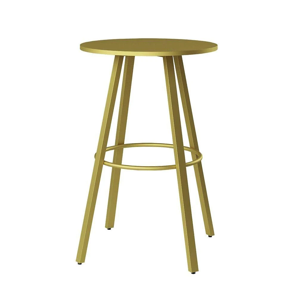 Base Boston Aço Carbono Sala Jantar Cozinha Para Tampo Madeira Ou Vidro Dourado