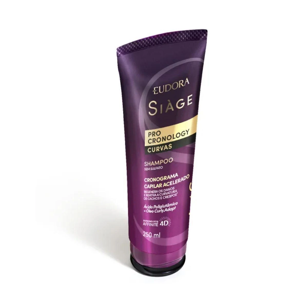 Miniatura Shampoo Sem Sulfato Eudora Siàge Pro Cronology Curvas 250Ml