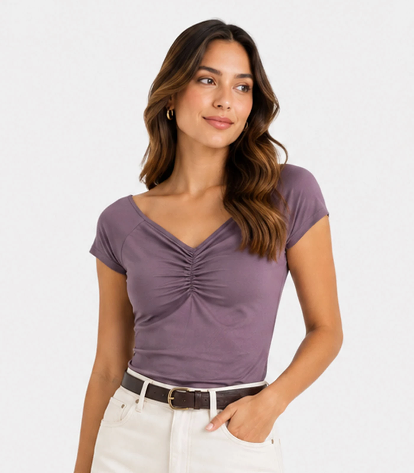 Blusa Feminina Em Touch Skin Infinita Cor Roxo