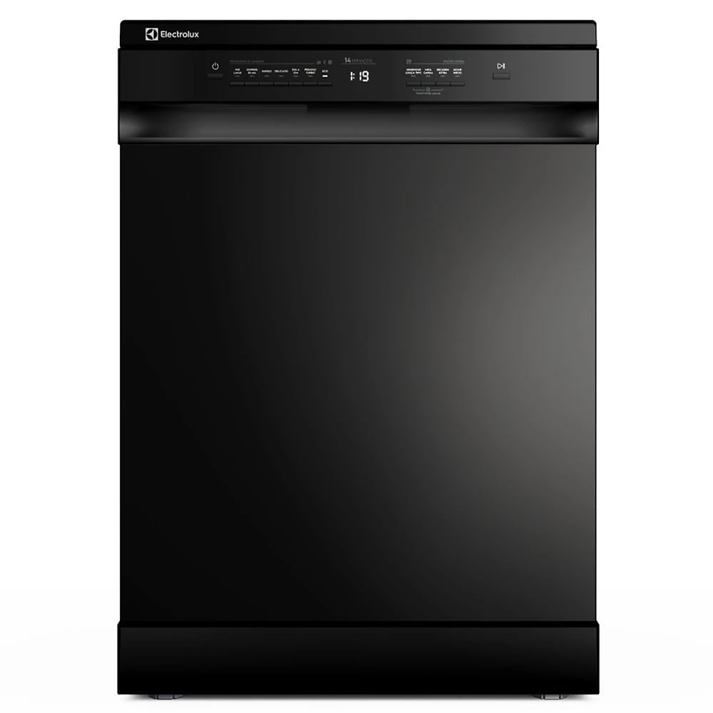Lava-Louças Electrolux Preta, 14 Serviços com Programa Lava e Seca 50' - LP14E