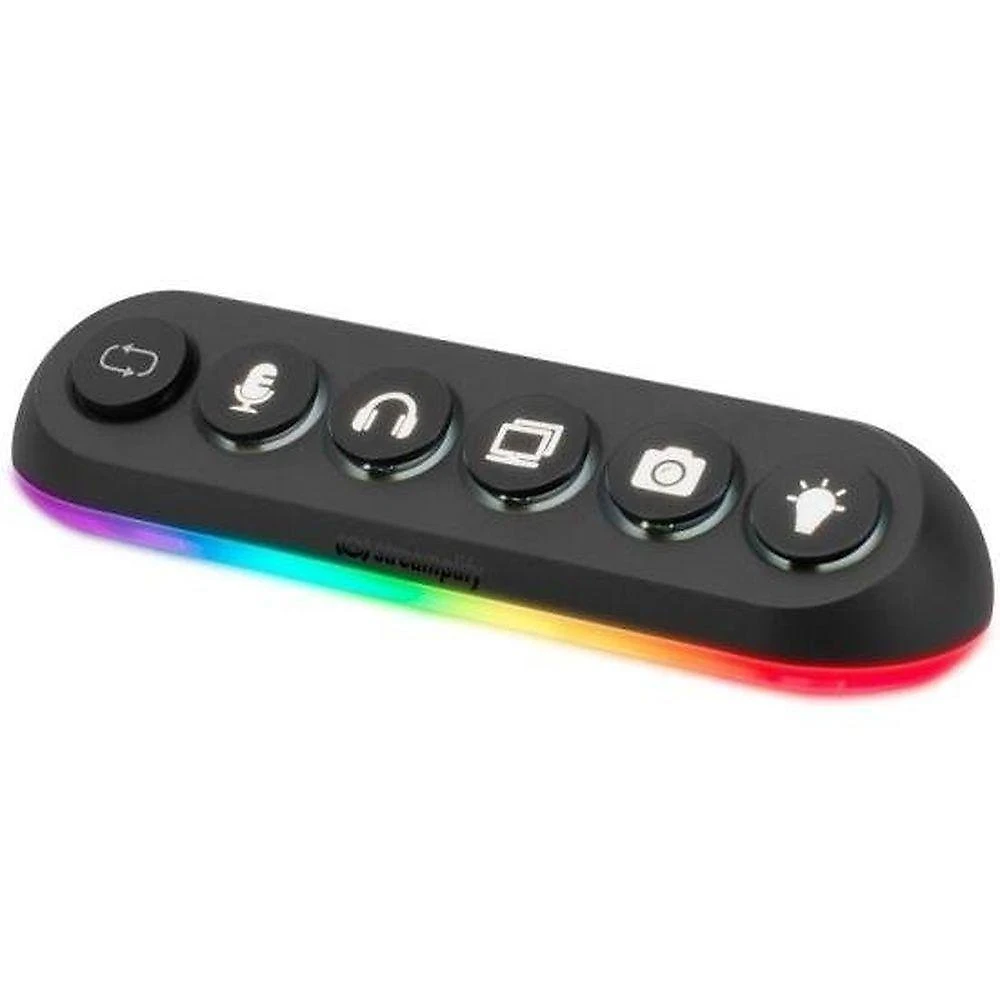 Hub USB Deck 5 com 5 Portas USB 3.0 e Botões Individuais Preto Streamplify