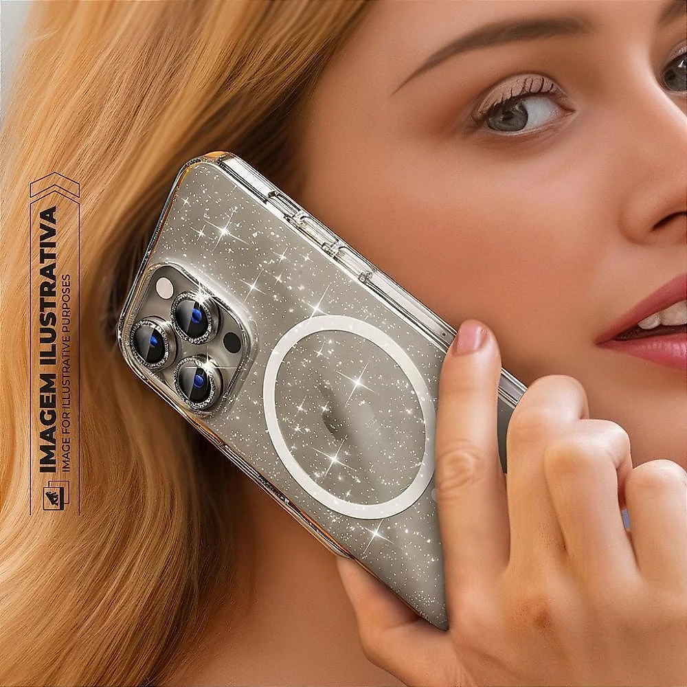 Capa Para Iphone 16 Pro - Magsafe Glitter - Gshield
