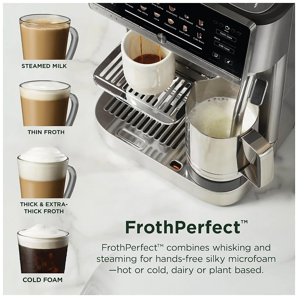 Cafeteira Espresso Ninja Auto Barista Pro AE1051 Automática 13 Bebidas Preta/Aço Inox