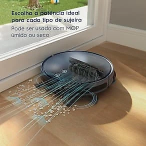 Aspirador Robô Electrolux ERB44 Experience Wi-Fi Autonomia 2h Controle por Voz Bivolt Azul