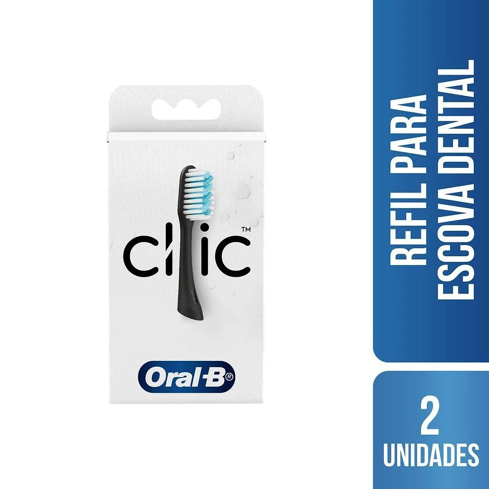 Miniatura Refil Escova Dental Oral-b Clic Com 2 Unidades