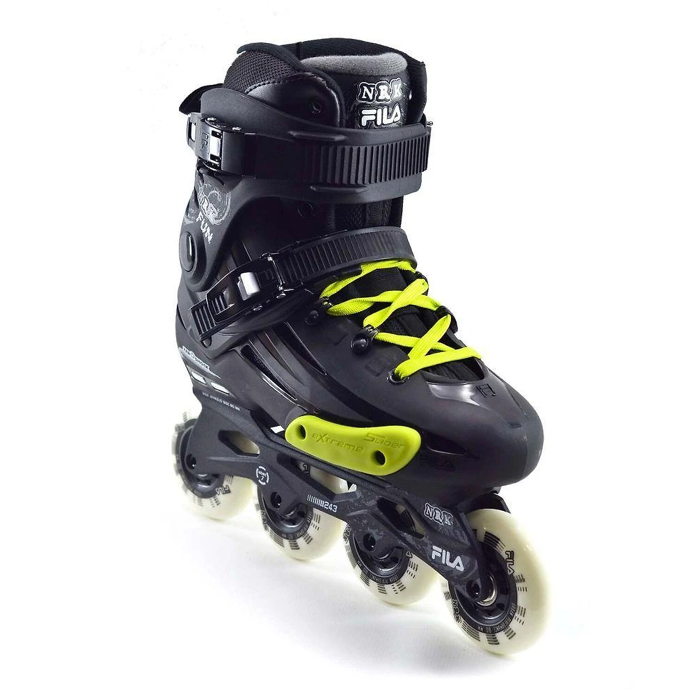 Patins Fila NRK FUN Profissional Freestyle com Rodas 80mm-84A Preto Fila Tamanho 38