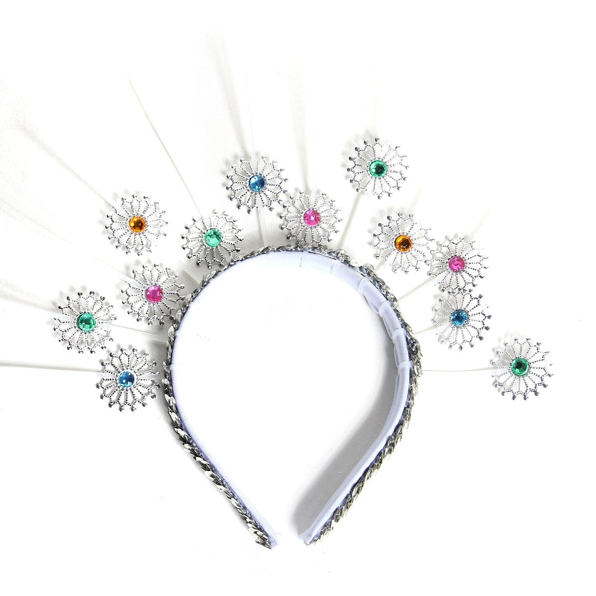 Tiara Grega Prata Adulto