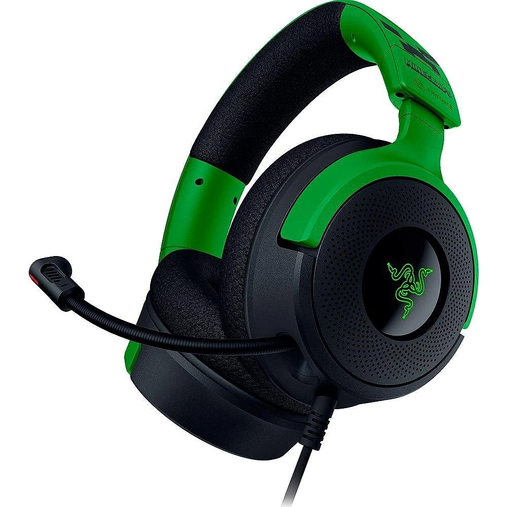 Headset Gamer Razer Kraken V4 X, Som Surround 7.1, Conexão USB, Minecraft Edition - RZ04-05180200-R3M1