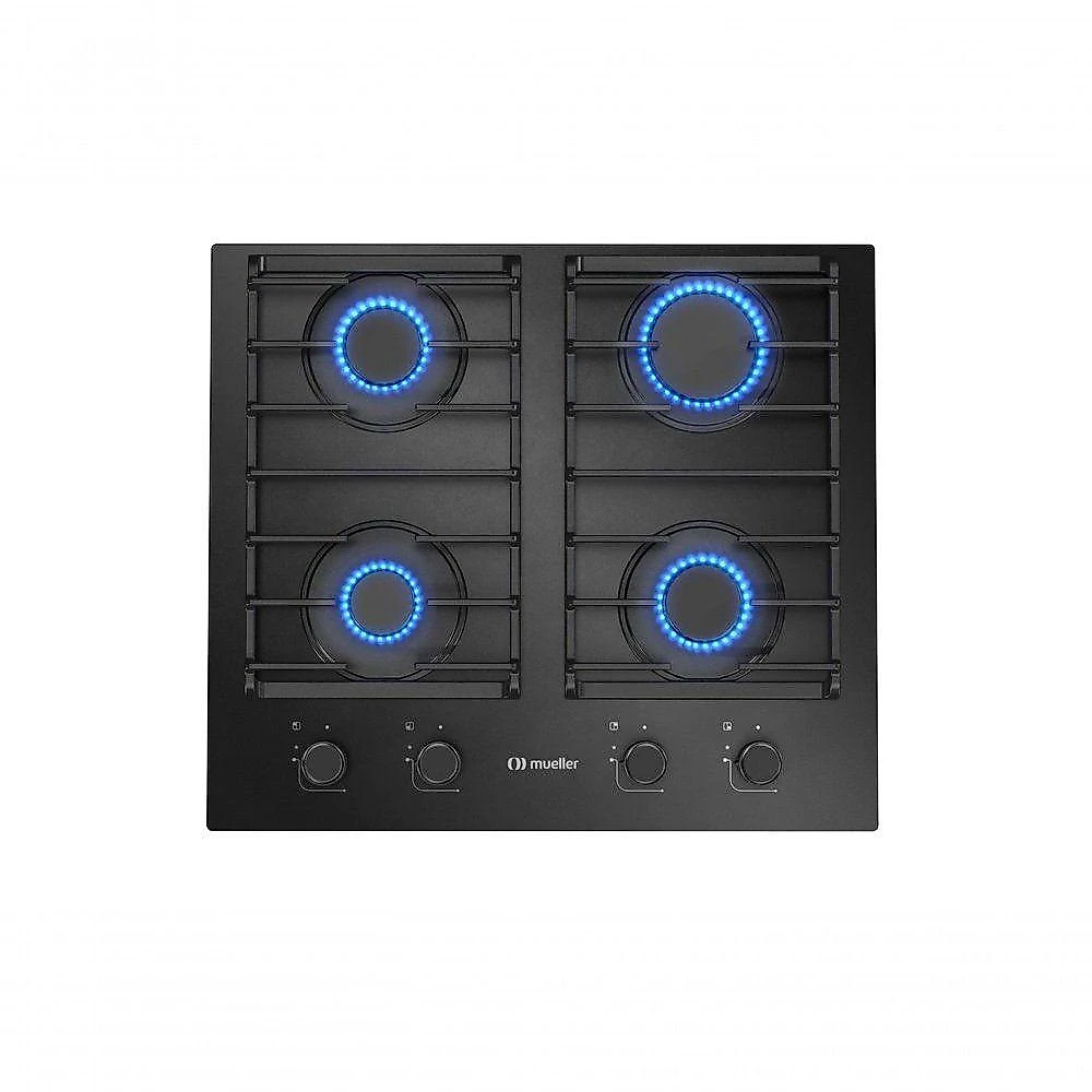 Cooktop Mueller 4 Bocas Antiaderente com Grades de Ferro Fundido MCG4BN Bivolt