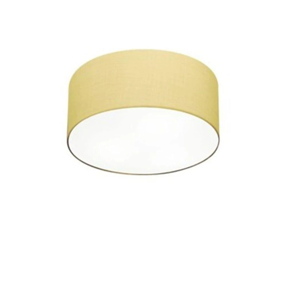 Plafon Para Quarto Cilíndrico Sq-3010 Cúpula Cor Algodão Crú