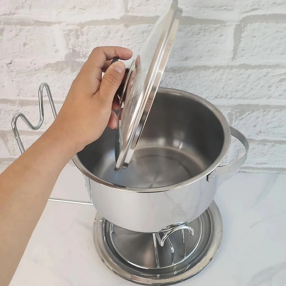 Le Rechaud Inox 5 Litros Panela Para Buffet Restaurante Casa Servir Pratos Quentes Aço Inoxidável