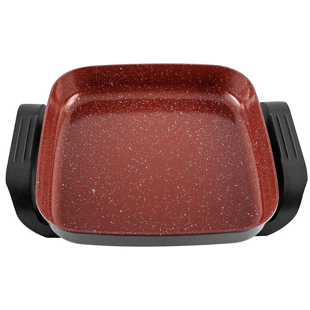 Panela Elétrica Multiuso Britânia BPE06 3,5L 1200W Revestimento Cerâmica Redstone Vermelho 110V
