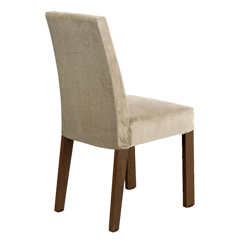 Conjunto Sala de Jantar Mesa Tampo de Vidro 4 Cadeiras Rustic Noemi Madesa Rustic/Imperial
