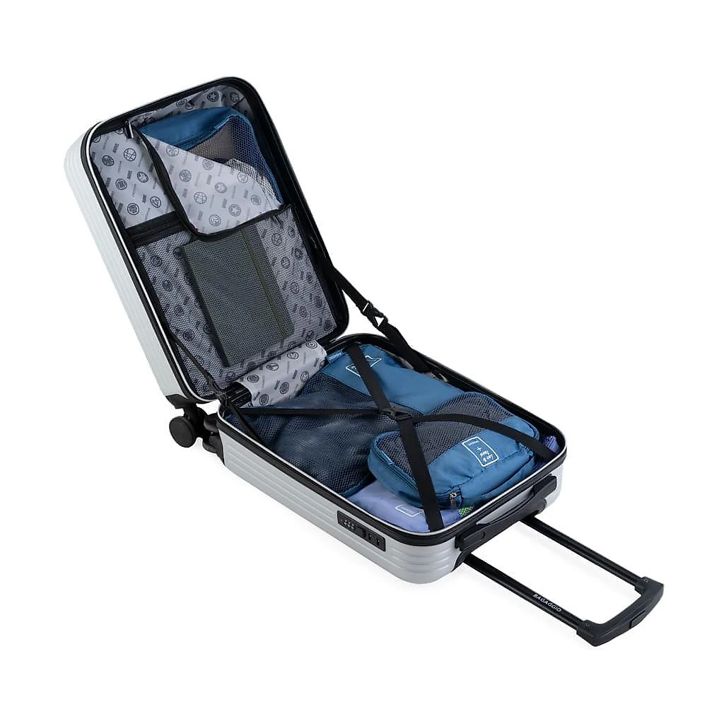 Mala de bordo 10 kg abs 4 rodas vingadores prata pp