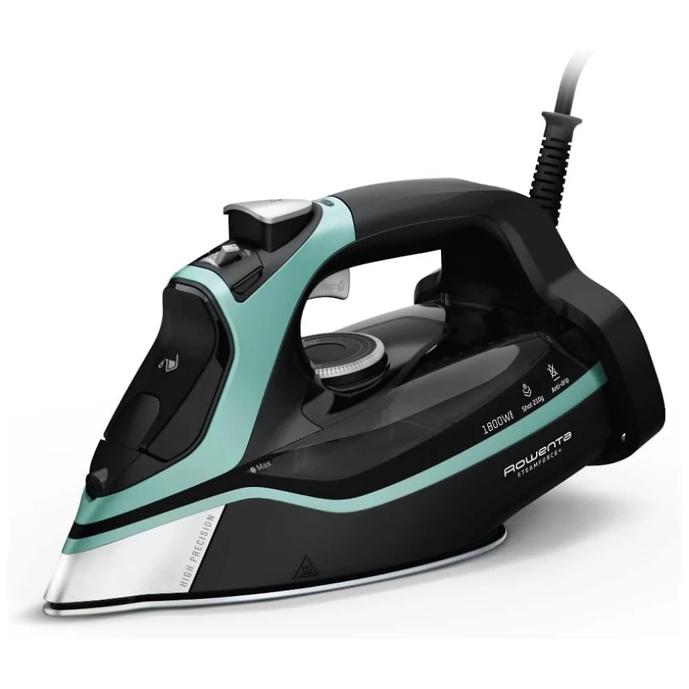 Ferro a Vapor com Base de Aço Inoxidável e 400 Furos Microsteam para Diversos Tipos de Tecido, 110V, Rowenta