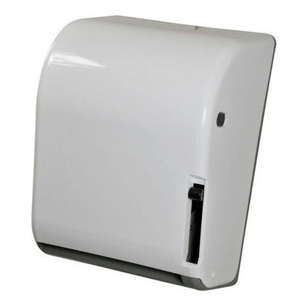 Toalheiro para Papel Bobina Alavanca 20CM X 100-200 METROS em Plástico ABS Branco Higipack