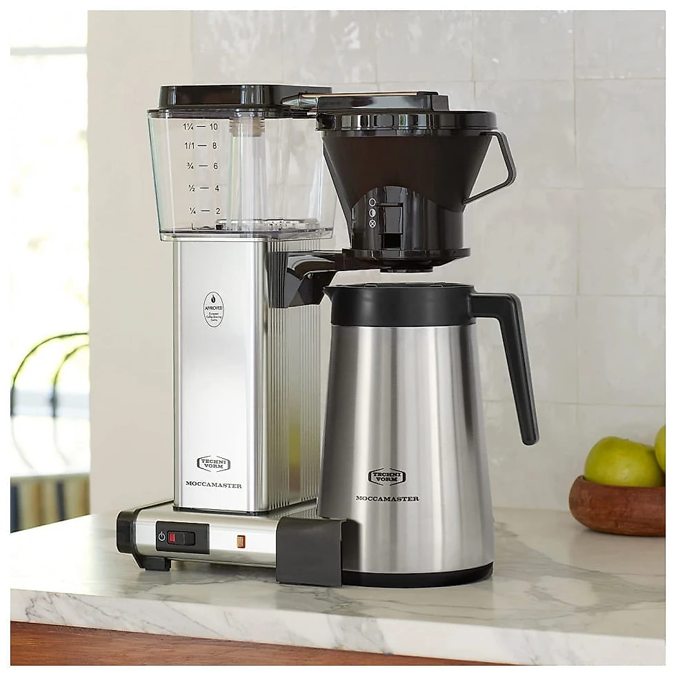 Cafeteira Elétrica Programável Technivorm Moccamaster 79112 K 1.2L com Desligamento Automático, 110V, Prata