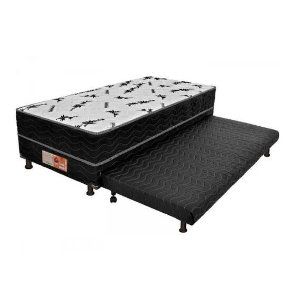 Bicama Solteiro Colchão Conjugado Com Cama Auxiliar 5cm D28