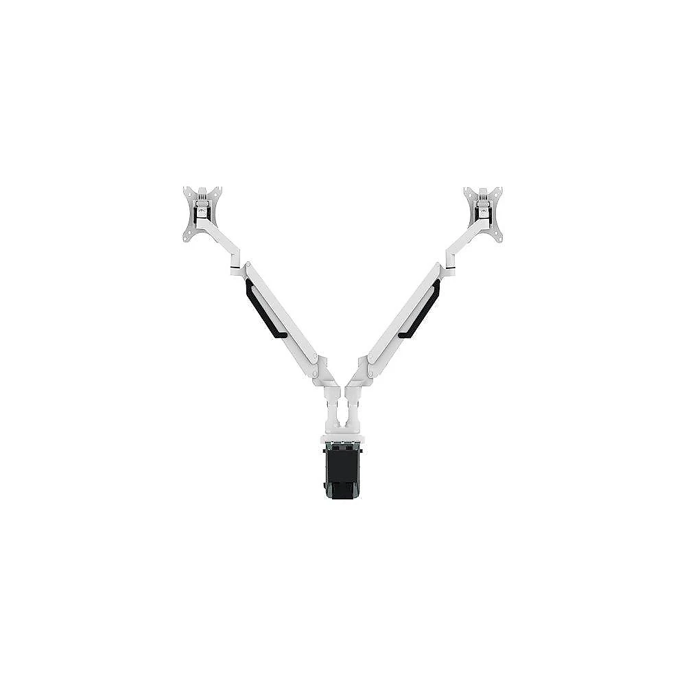 Suporte de Mesa Articulado para 2 Monitores de 17" a 32" FlexiSpot MA8D2, Ajustes com Pistão a Gás, VESA, Branco - MA8D2W