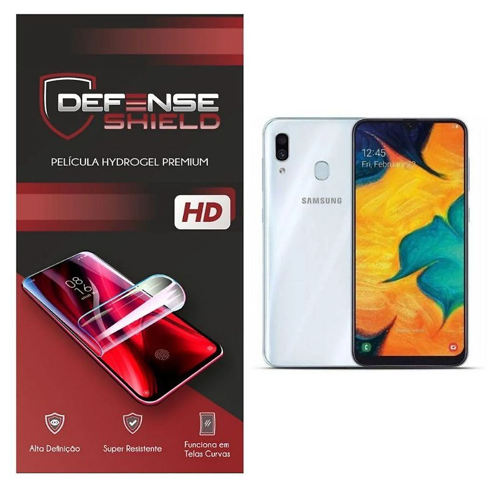 Pelicula Hydrogel Premium Proteção Frente + Verso Para Galaxy A30 Defense Shield
