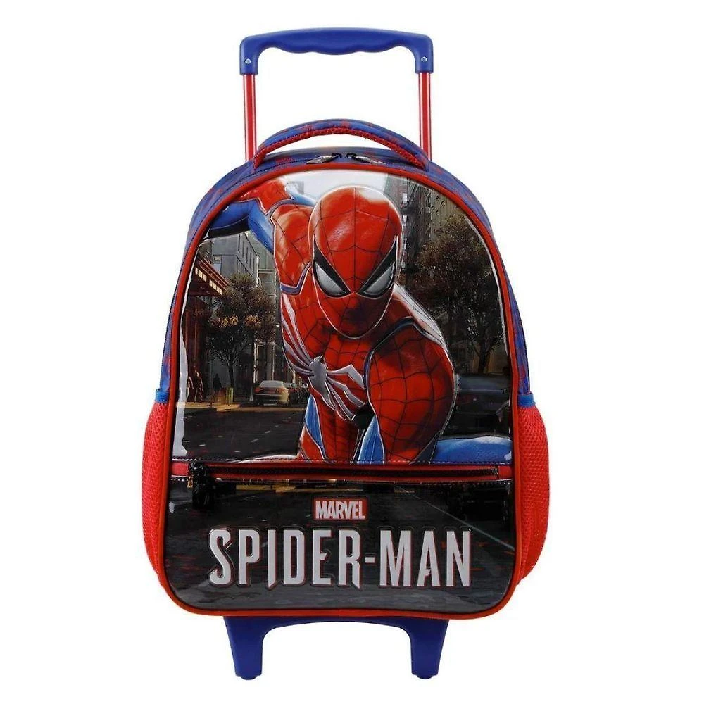 Mochila Homem Aranha Escolar Com Rodinhas - Spider Man - Xeryus - Vermelho Vermelho