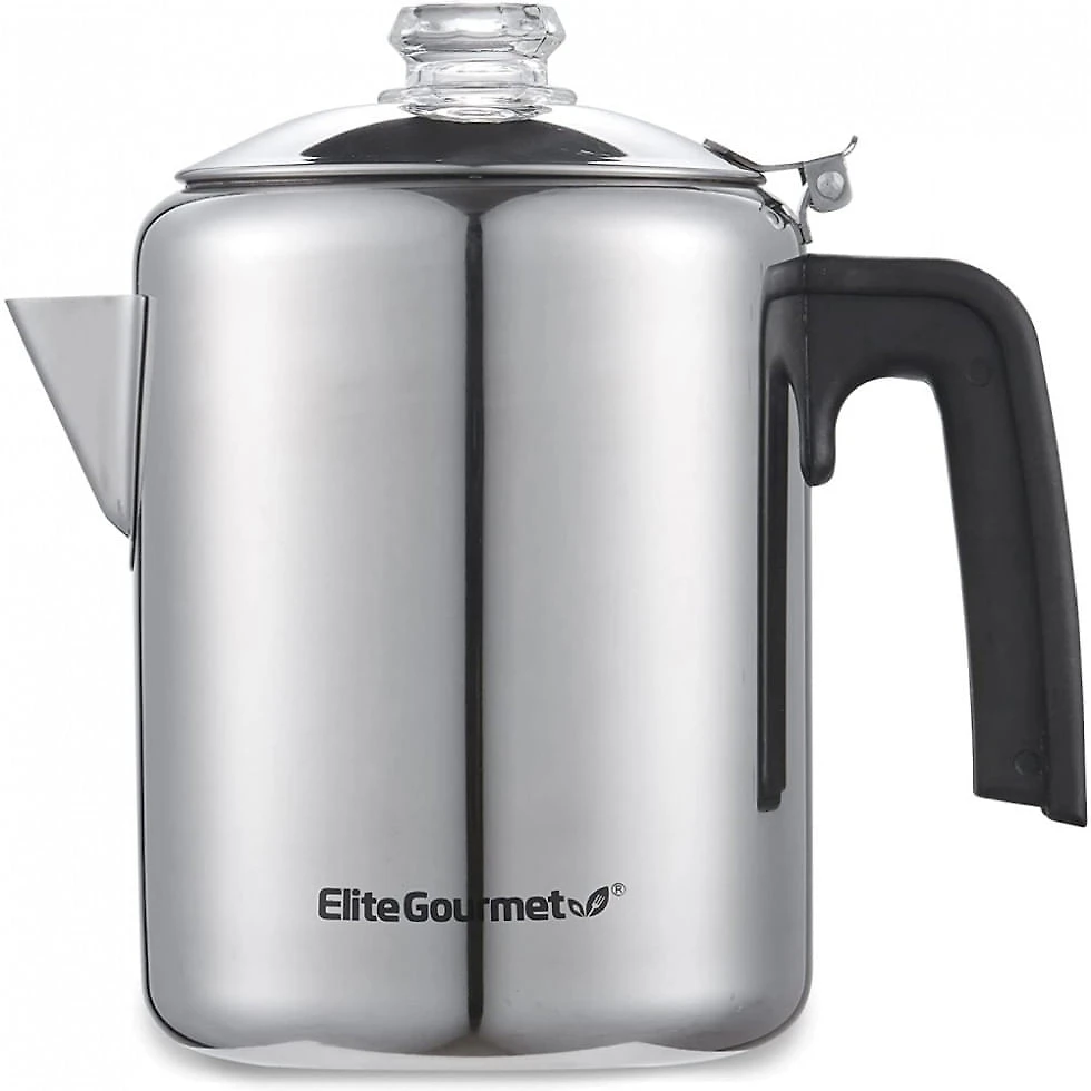 Cafeteira 8 xícaras em Aço Inoxidável, 110V, Elite Gourmet EC008, Prata