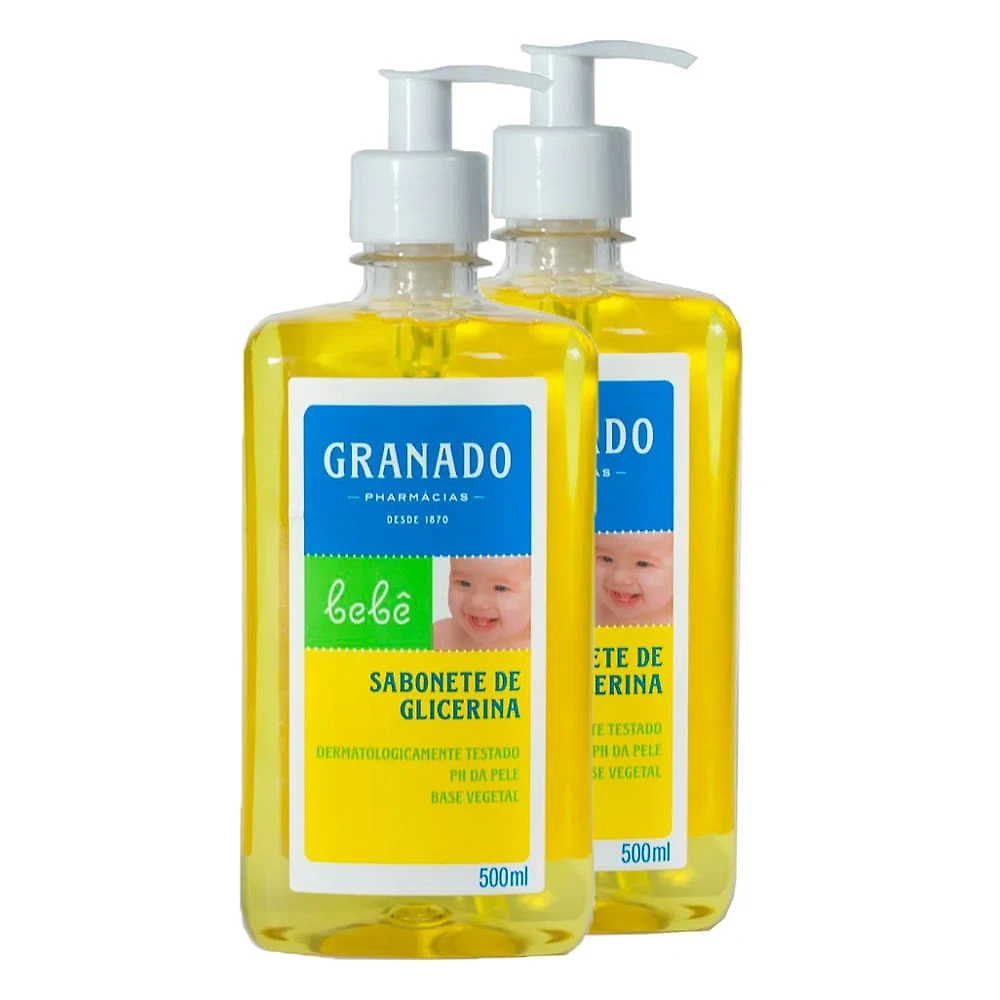 Sabonete Líquido Infantil Glicerina Granado Bebê 500ml | Kit com duas unidades