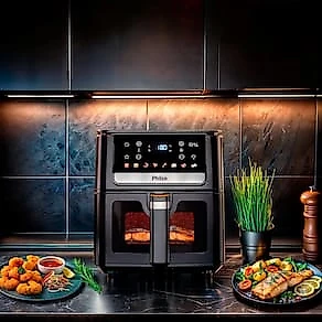 Fritadeira Elétrica Philco PAF65A Redstone 6,5L 1700W Air Flow Preta 110V