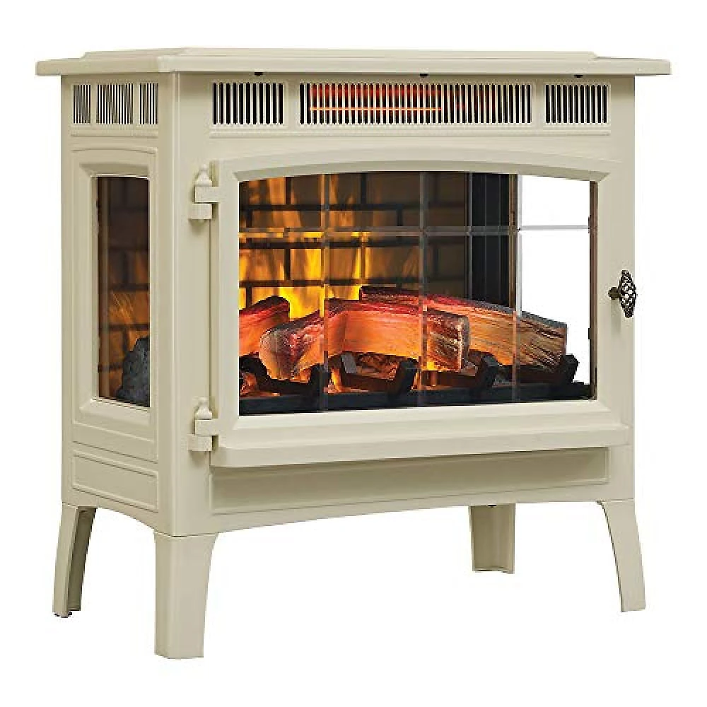 Duraflame Aquecedor Elétrico Lareira Realista 3D Portátil Área 92m2 Creme