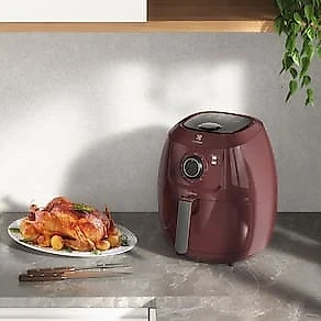 Fritadeira Elétrica Sem Óleo Air Fryer Electrolux Family Efficient Por Rita Lobo EAF51 5L – Vermelha Escura 110V