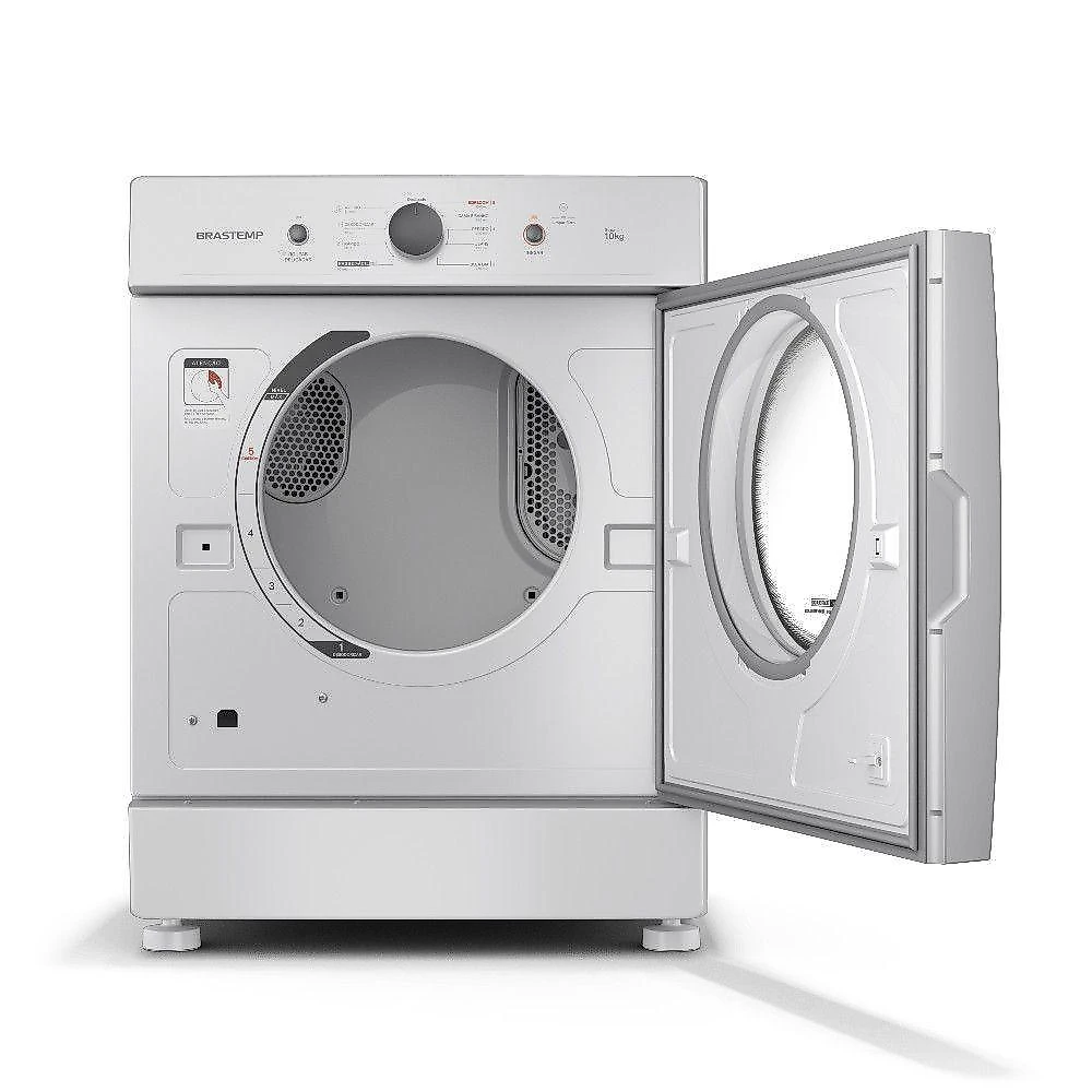 Secadora de roupas de piso brastemp bsr10bb 10kg com ciclo edredom e desodorizar branco 110v