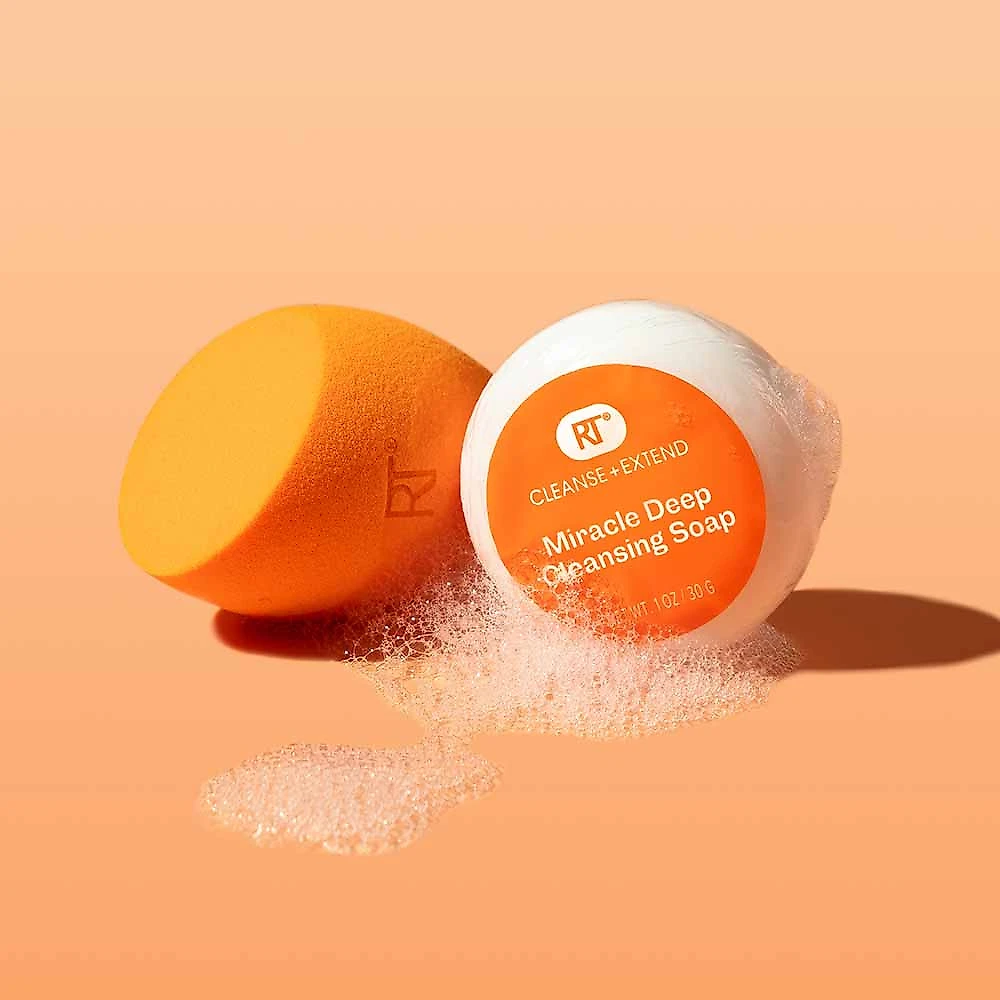 Kit de Esponja e Limpeza Real Techniques Miracle Blend + Limpeza Kit