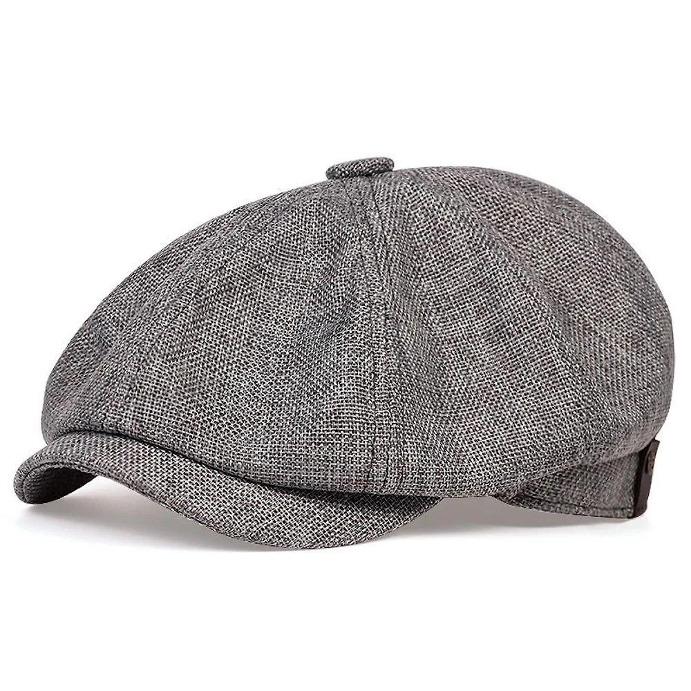 Cap Boina Espinha De Peixe Shelby Inglesa Serie Peaky Blinders Netflix Cor:cinza