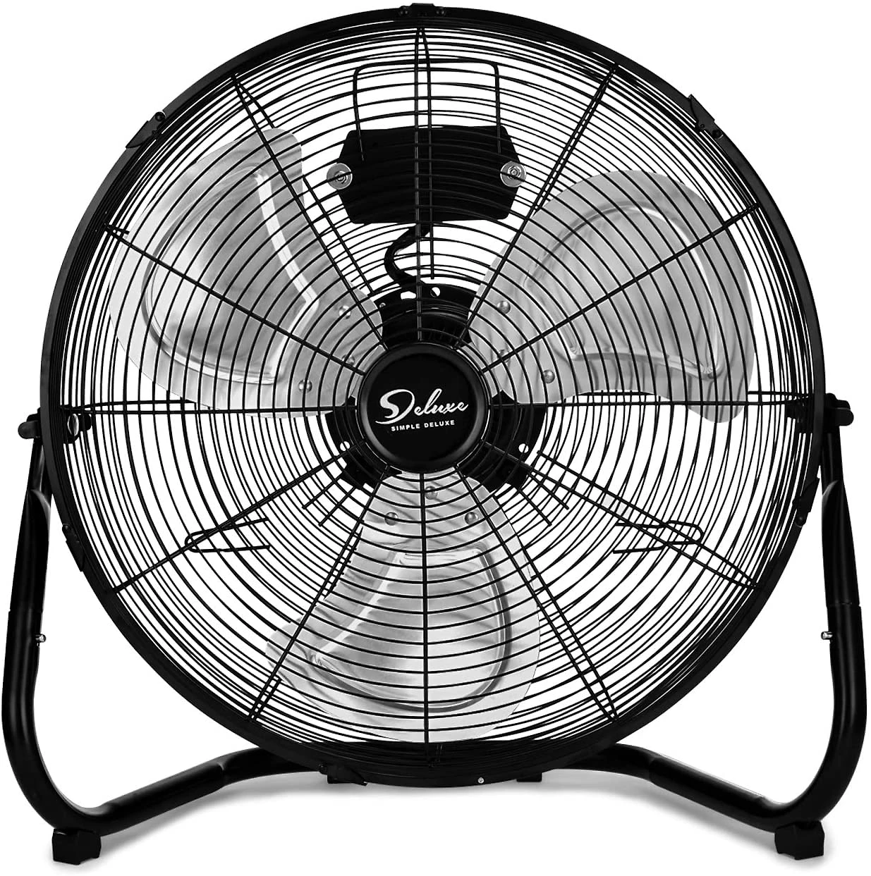 Ventilador de PisoParede Simple Deluxe 3 Velocidades 50cm Preto 110V