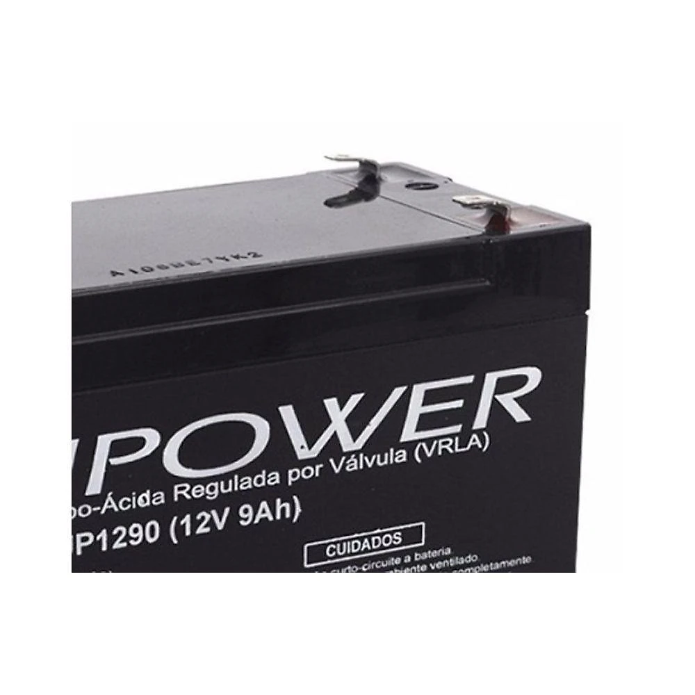 Bateria Estacionária Não Automotiva Unipower Up 1290 12V 9,0Ah com Terminais Faston F187