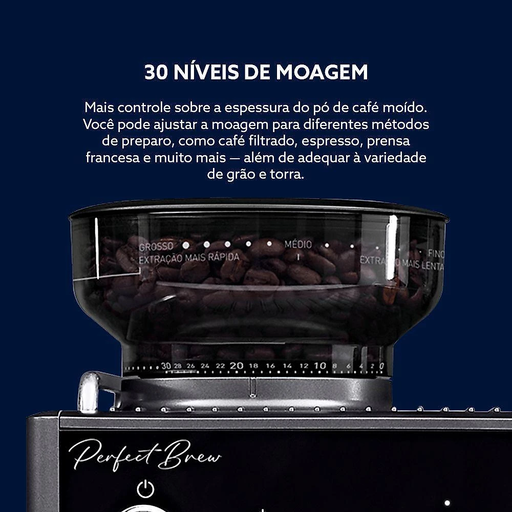 Kit Cafeteira Espresso Nova Perfect Brew e Sanduicheira Inox Preto 1,8L 220V Oster