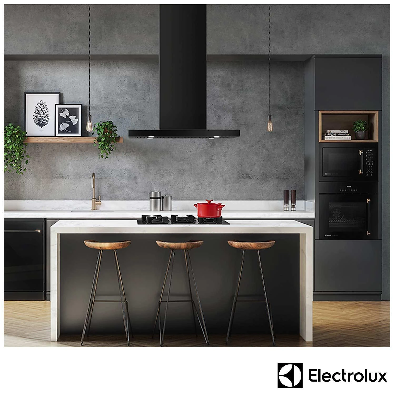 Micro-ondas de Embutir Electrolux Pro Series com 34 Litros de Capacidade e Grill Preto - MV43T 110