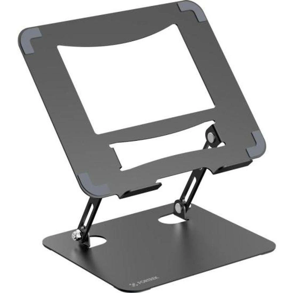 Suporte para Notebook e Tablet SN30 Ajustável Ergonômico em Aço e Silicone Fortrek