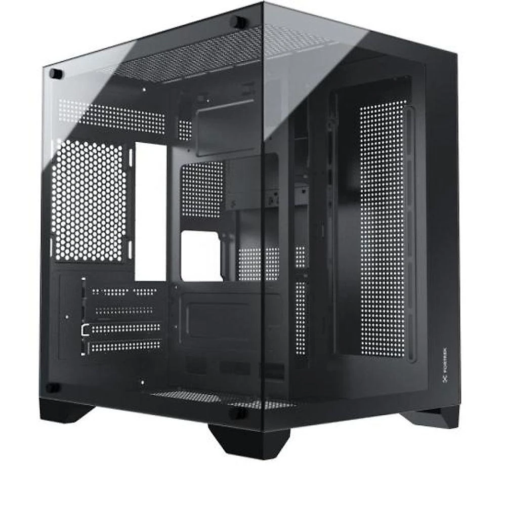 Gabinete Gamer Fortrek Clarity Preto Lateral Vidro [f002]