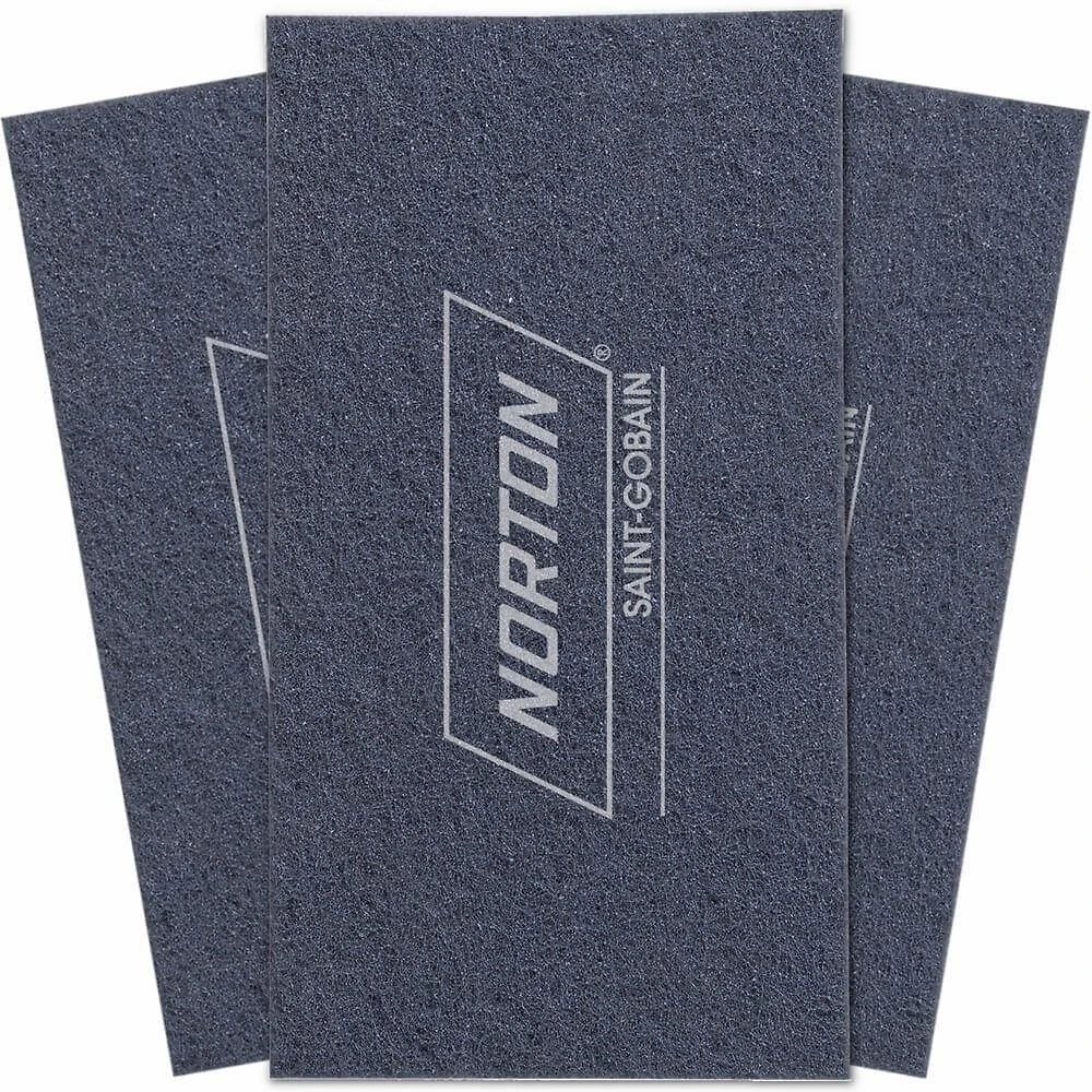 Fibra Abrasiva Pré Pintura 24x13cm 3 Peças Micro Fino Cinza para Preparação de Superfícies Norton