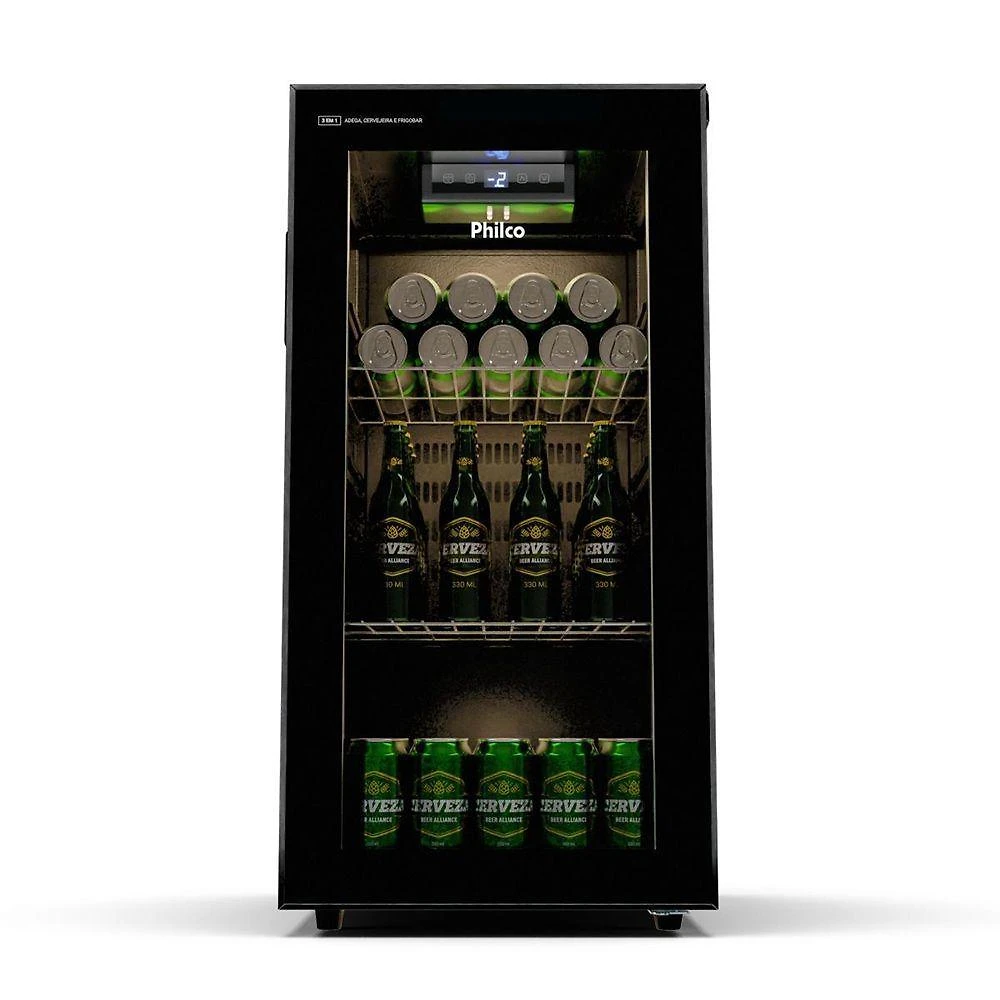 Cervejeira Philco 96L 3 em 1 PCV09A Preto 110V