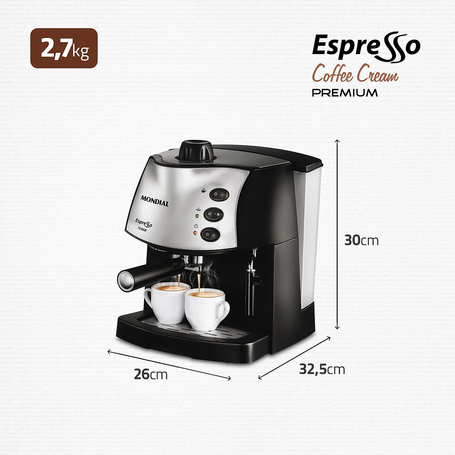 Máquina de Café Expresso Mondial C-08 127V