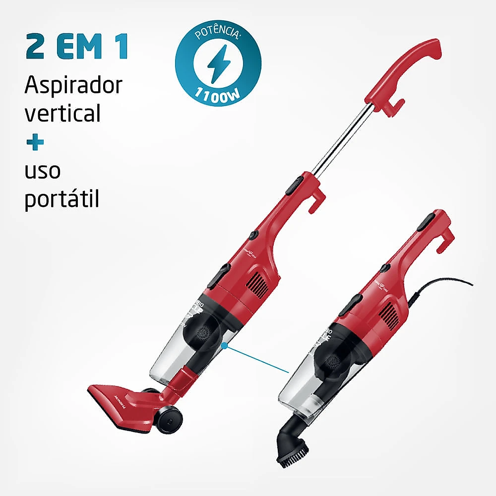 Aspirador de Pó Vertical Mondial Turbo Cycle AP-36 - 1100W 220V
