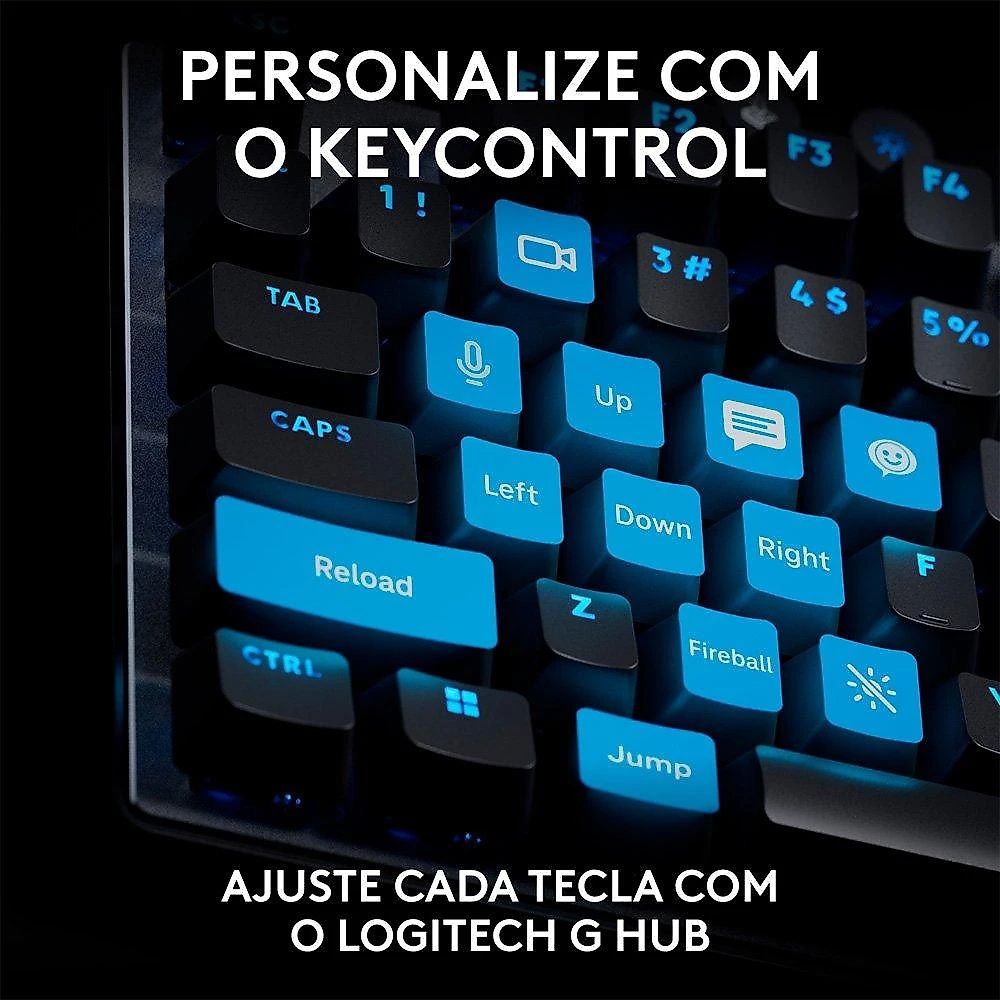 Teclado Gamer Logitech G PRO X TKL RAPID, Switches Magnético-analógicos, Modo Rapid Trigger, Layout US, Preto - 920-013131