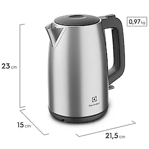 Chaleira Elétrica Electrolux Experience EEK25 1,7L - Aço Escovado 110V