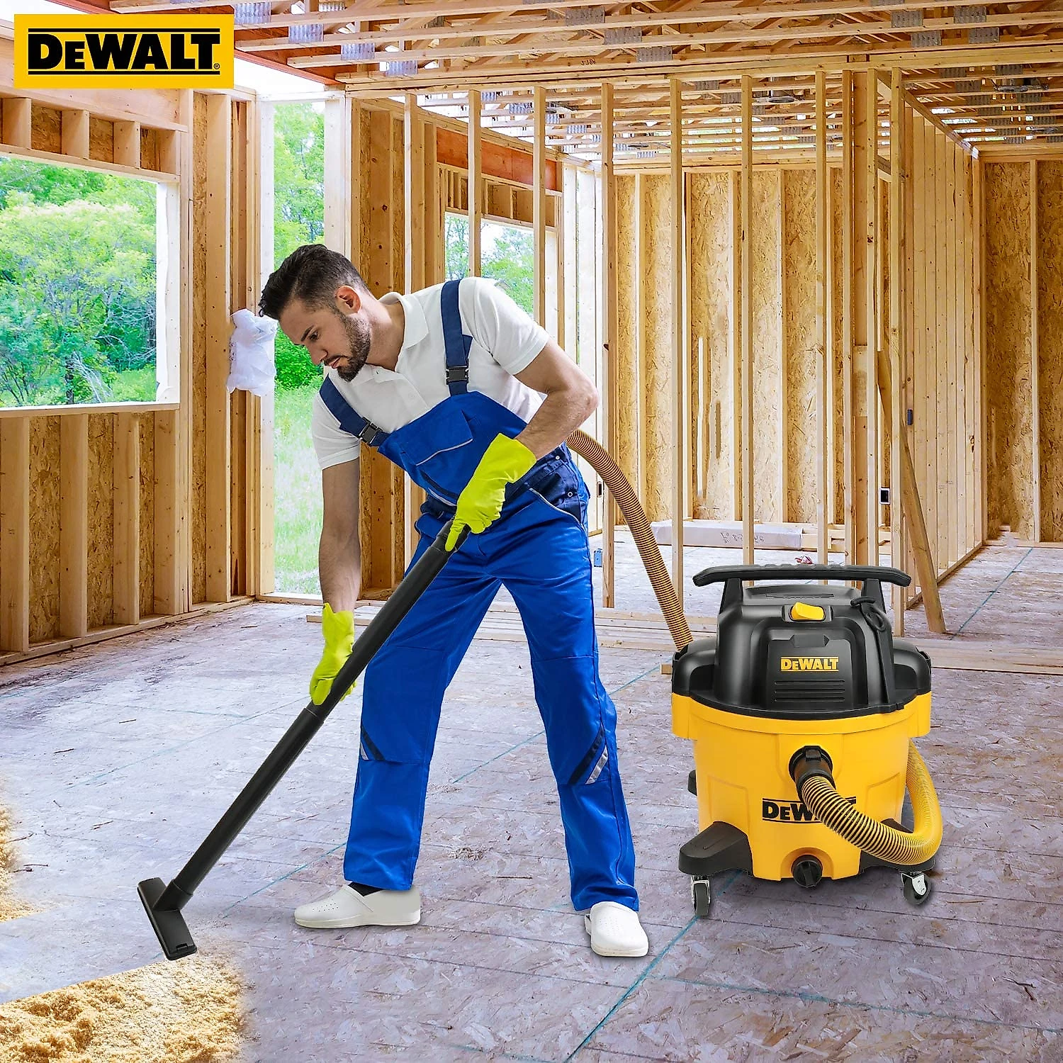 DEWALT 9 Gallon WetDry VAC HeavyDuty Shop Vacuum Yellow